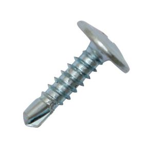 Surub pentru tabla, 4.2x25, cap plat cu saiba, profil autoforant PH2, ZA, 100 piese/pachet